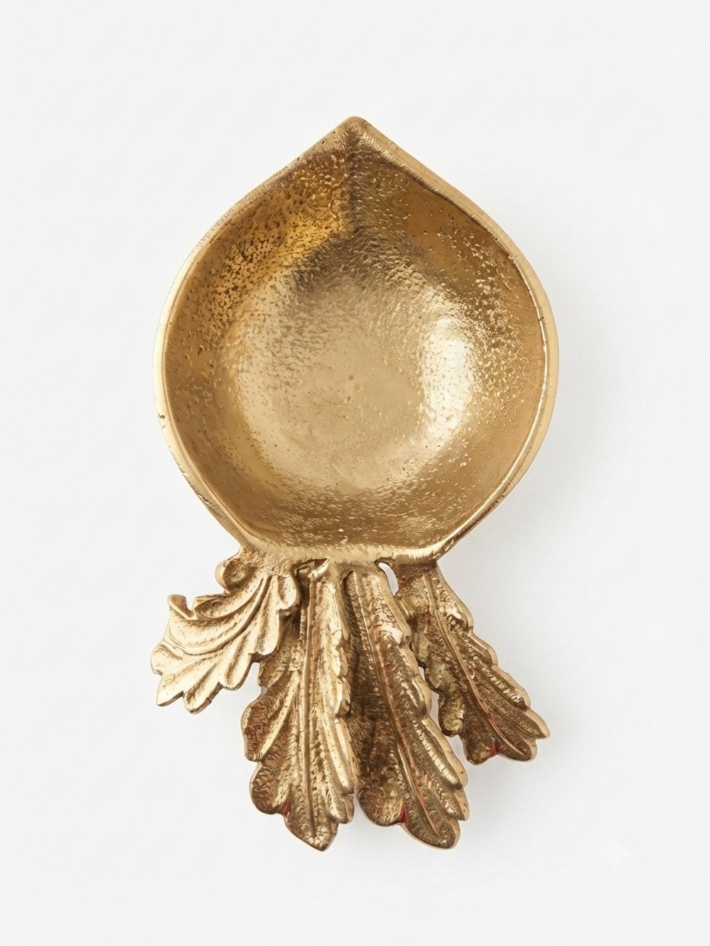 Vintage Style Gold Beetroot Trinket Dish Botanical 5.5